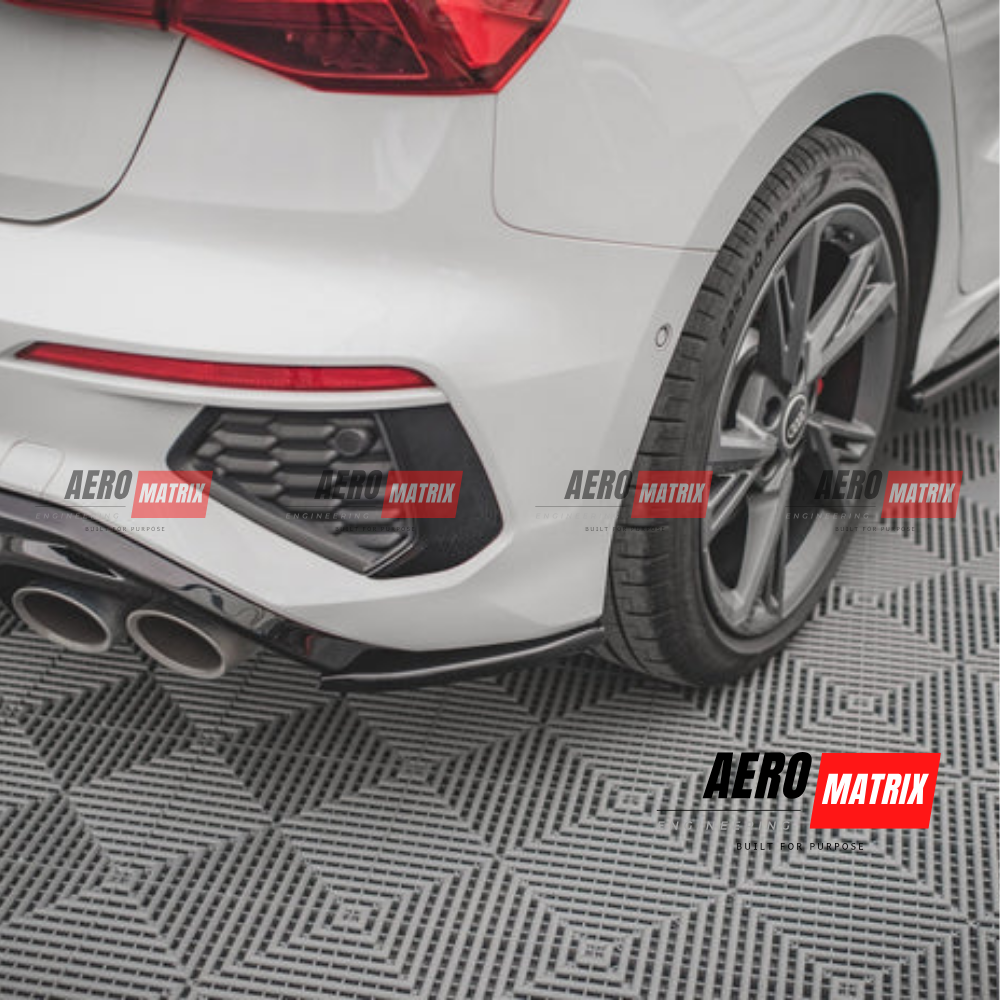 Audi S3 8V 2021–2024 Hatch Rear Diffuser (Gloss Black)