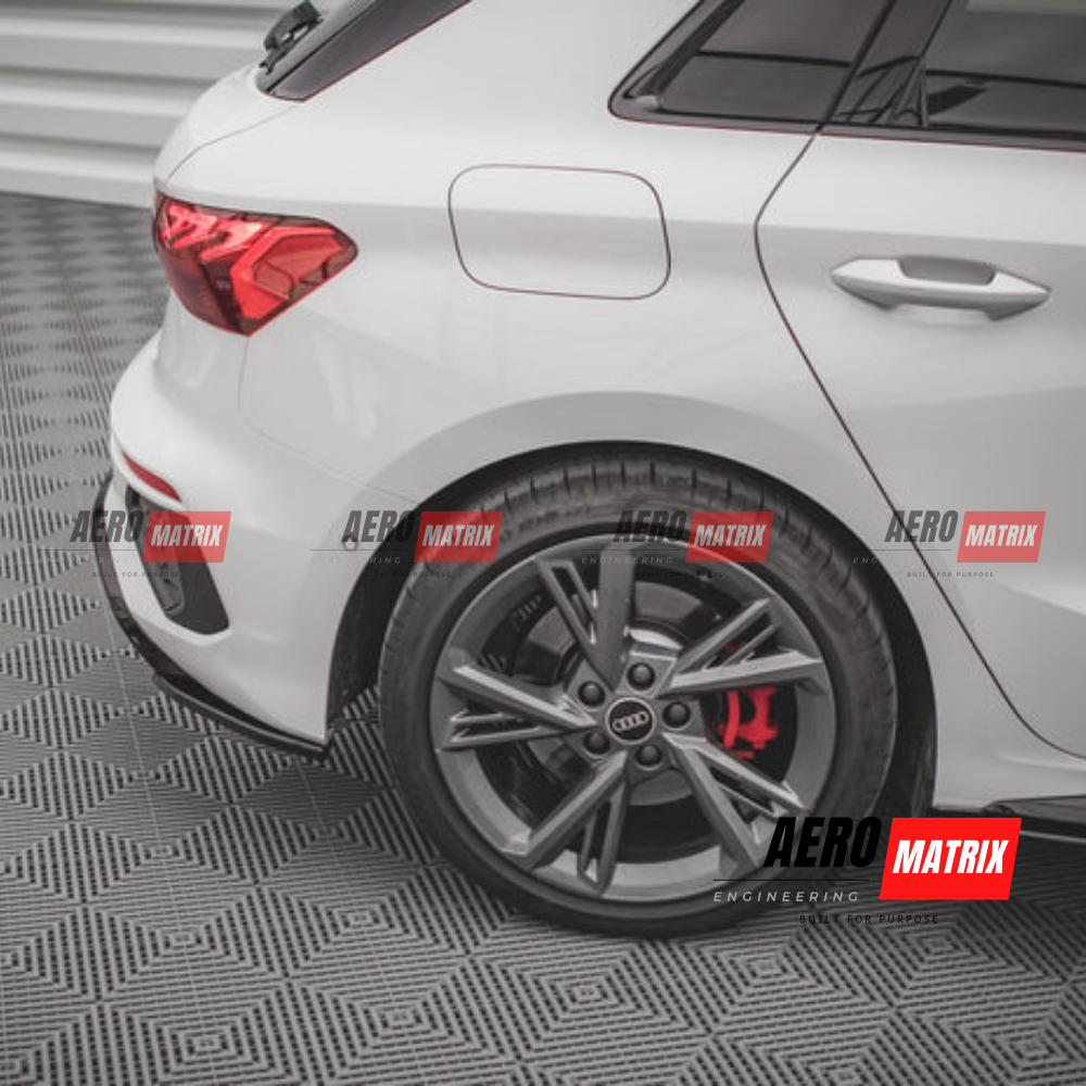 Audi S3 8V 2021–2024 Hatch Rear Diffuser (Gloss Black)