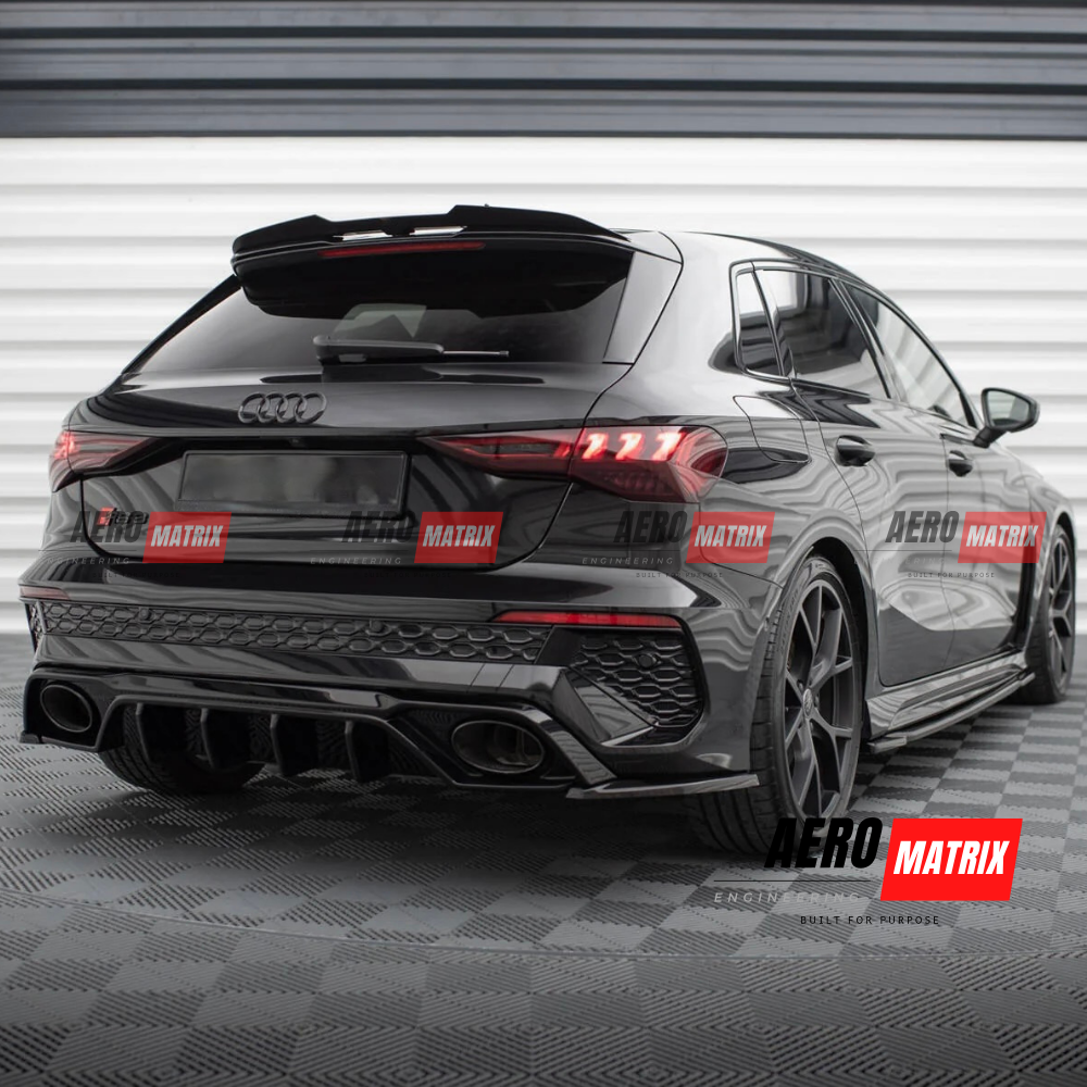 Audi S3 8V 2021–2024 Hatch Rear Spoiler (Gloss Black)