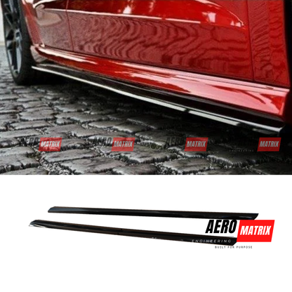 Audi RS3 8V 2017–2020 Facelift Hatchback Side Skirting (Gloss Black)
