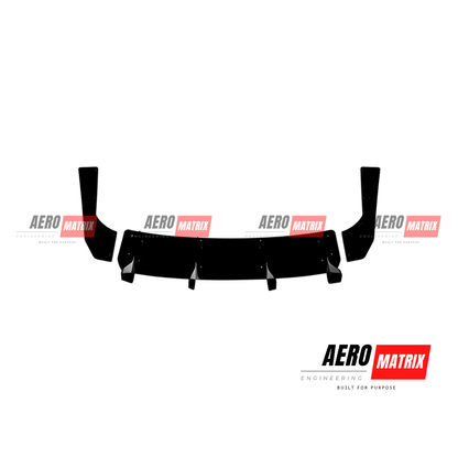 Audi RS3 8V 2017–2020 Facelift Hatchback Rear Diffuser (Gloss Black)