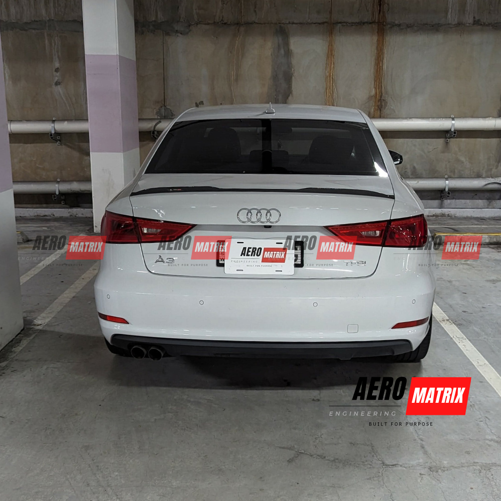 Audi A3 S-Line S3 RS3 8V 2013–2020 Sedan Rear Spoiler (Gloss Black)