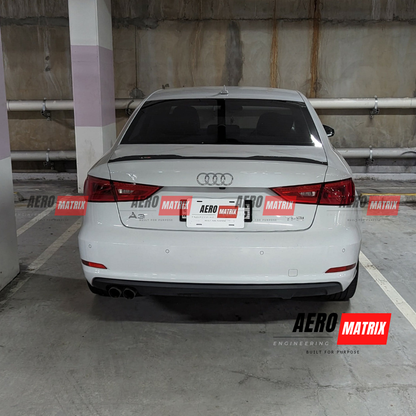 Audi A3 S-Line S3 RS3 8V 2013–2020 Sedan Rear Spoiler (Gloss Black)