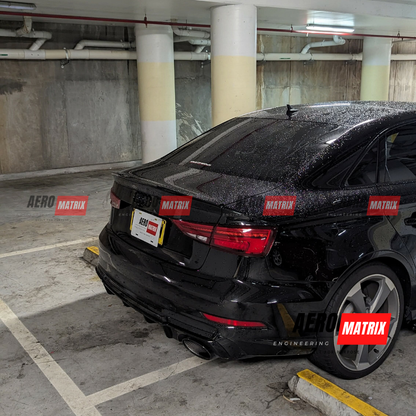 Audi A3 S-Line S3 RS3 8V 2013–2020 Sedan Rear Spoiler (Gloss Black)