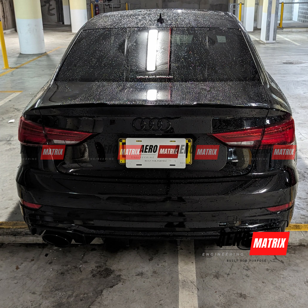 Audi A3 S-Line S3 RS3 8V 2013–2020 Sedan Rear Spoiler (Gloss Black)