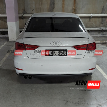 Audi A3 S-Line S3 RS3 8V 2013–2020 Sedan Rear Spoiler (Gloss Black)