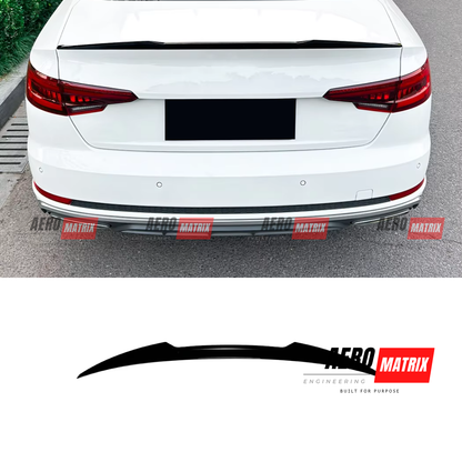 Audi A4 S4 B9.5 S Line 2017–2024 Rear Spoiler (Gloss Black)