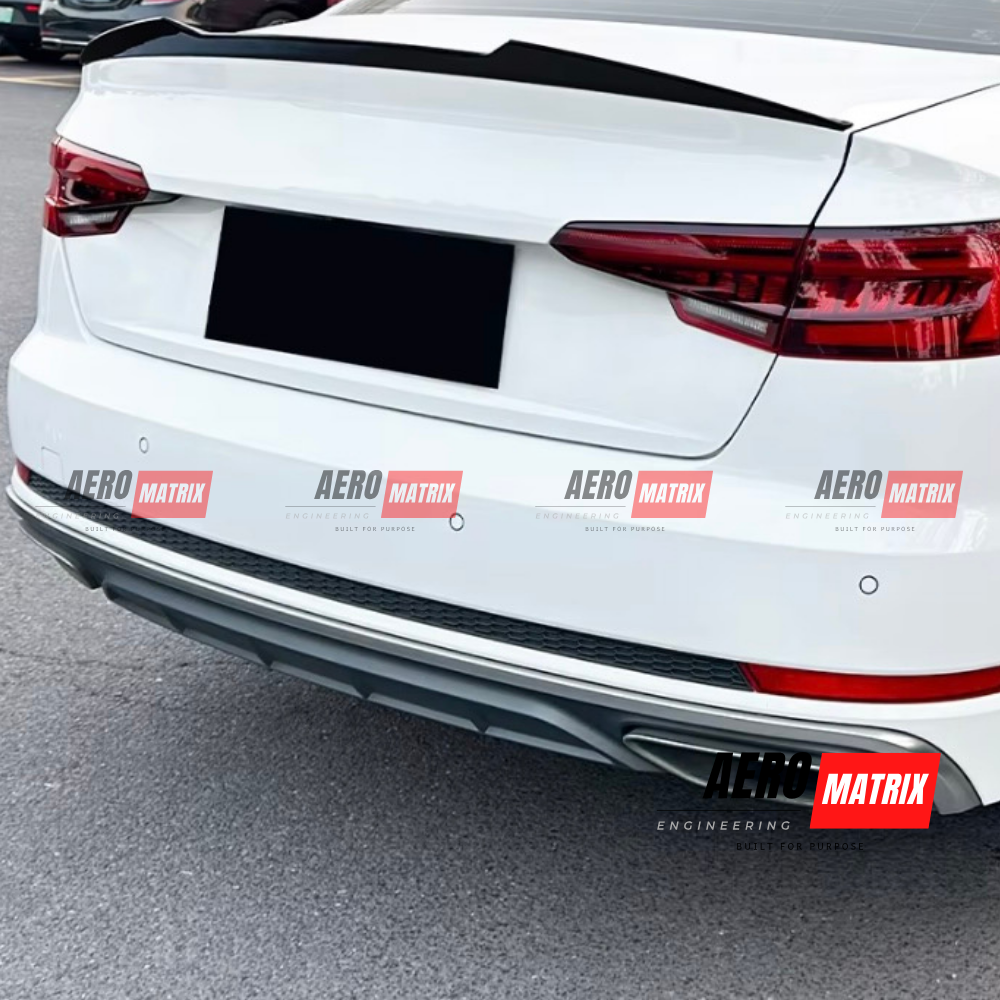 Audi A4 S4 B9.5 S Line 2017–2024 Rear Spoiler (Gloss Black)