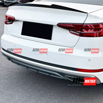 Audi A4 S4 B9.5 S Line 2017–2024 Rear Spoiler (Gloss Black)