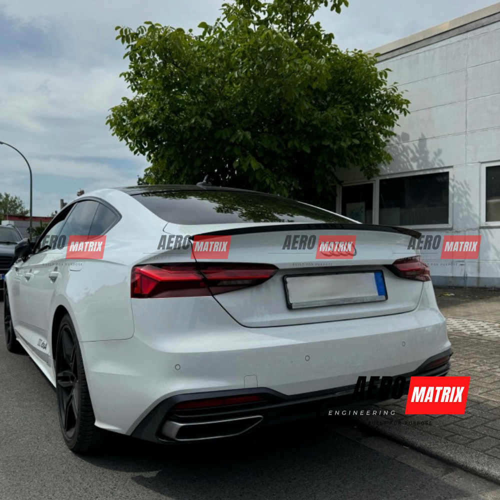 Audi A5 F5 S Line S5 2017–2024 Rear Spoiler (Gloss Black)