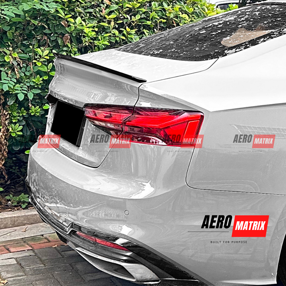 Audi A5 F5 S Line S5 2017–2024 Rear Spoiler (Gloss Black)