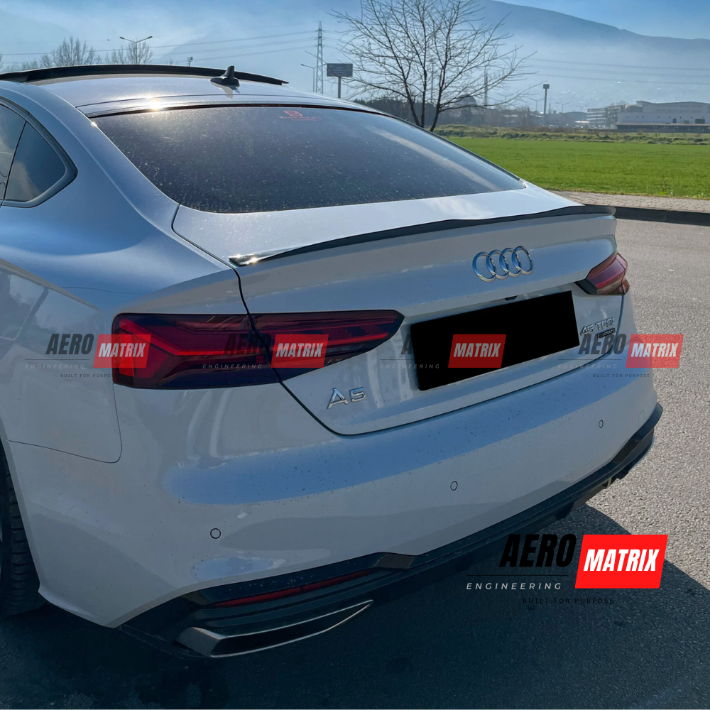 Audi A5 F5 S Line S5 2017–2024 Rear Spoiler (Gloss Black)