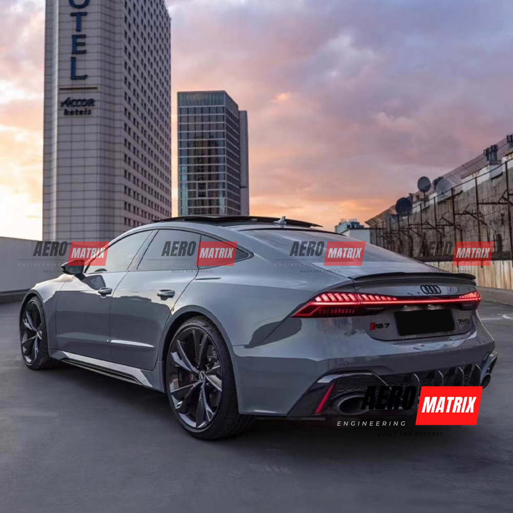 Audi RS7 2020+ Rear Diffuser (Gloss Black)