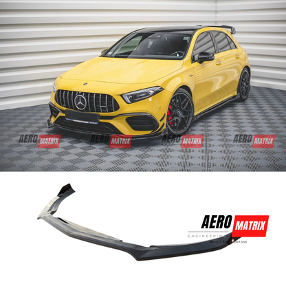 Mercedes-Benz W177 A-Class 2019+ Hatch Front Lip (Gloss Black)