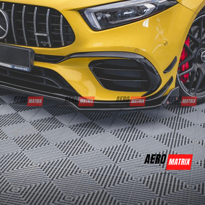 Mercedes-Benz W177 A-Class 2019+ Hatch Front Lip (Gloss Black)