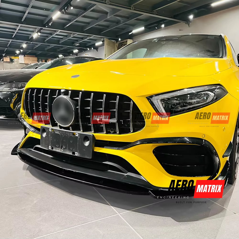 Mercedes-Benz W177 A-Class 2019+ Hatch Front Lip (Gloss Black)