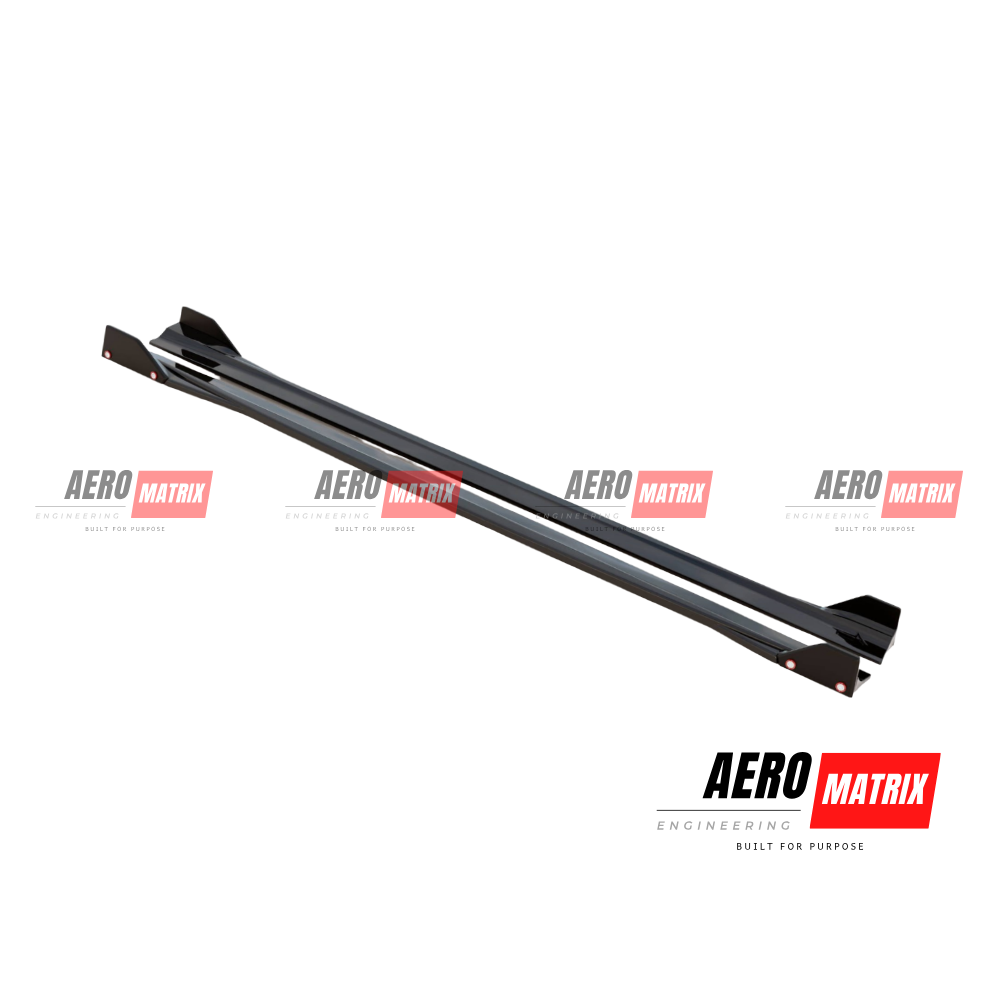 Mercedes-Benz W177 A-Class 2019+ Hatch Side Skirting (Gloss Black)