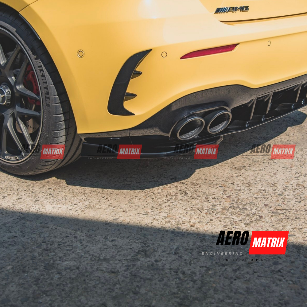 Mercedes-Benz W177 A-Class 2019+ Hatch Rear Splatter (Gloss Black)