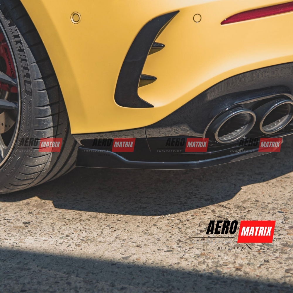 Mercedes-Benz W177 A-Class 2019+ Hatch Rear Splatter (Gloss Black)