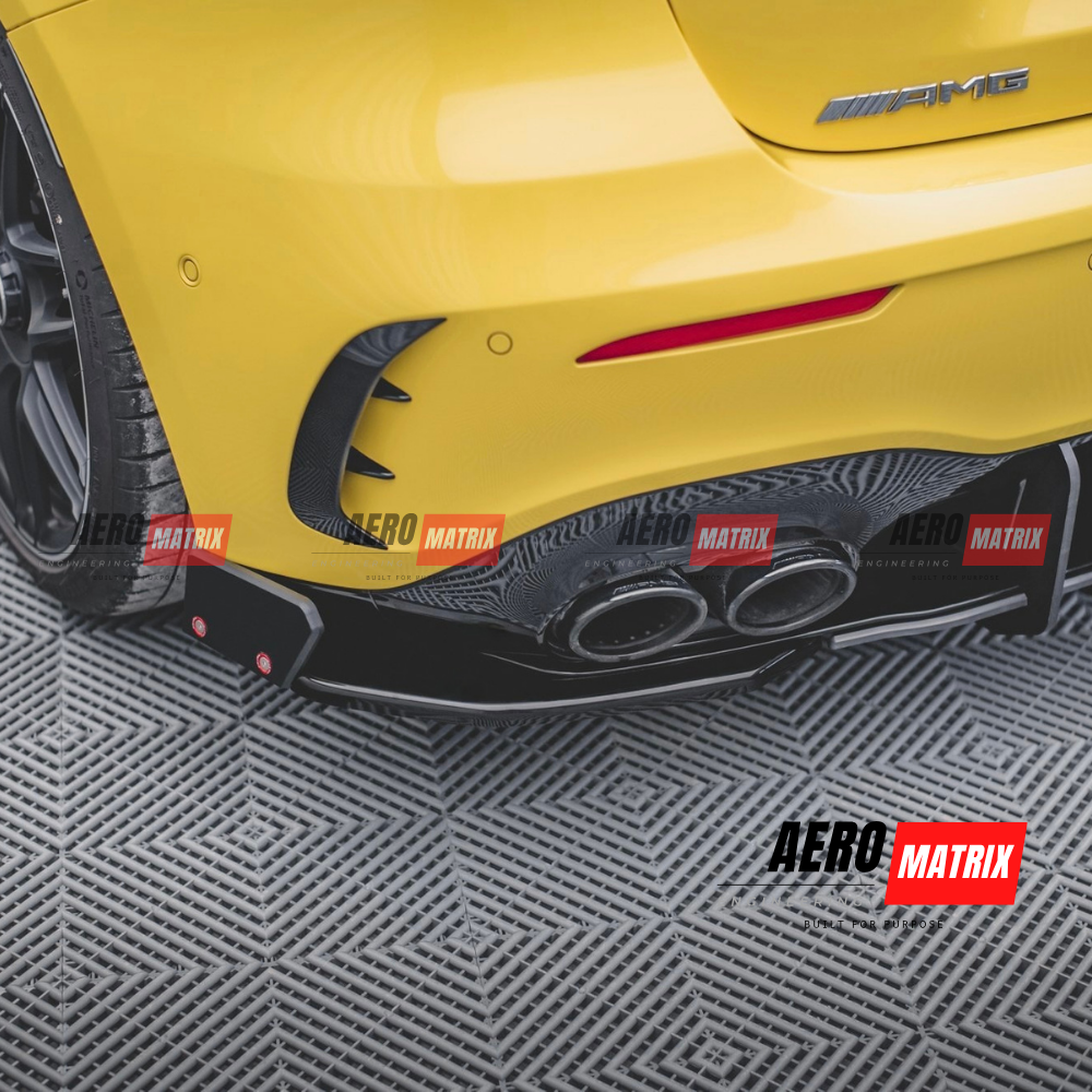 Mercedes-Benz W177 A-Class 2019+ Hatch Rear Splatter (Gloss Black)