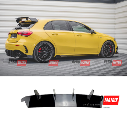 Mercedes-Benz W177 A-Class 2019+ Hatch Rear Diffuser (Gloss Black)