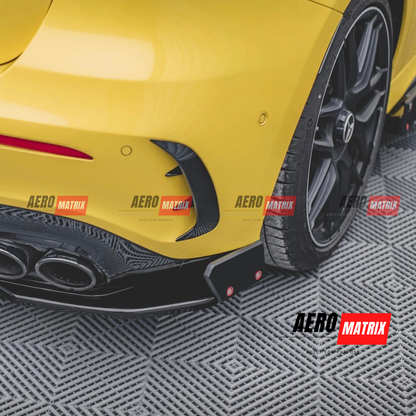 Mercedes-Benz W177 A-Class 2019+ Hatch Rear Trim Accessories (Gloss Black)