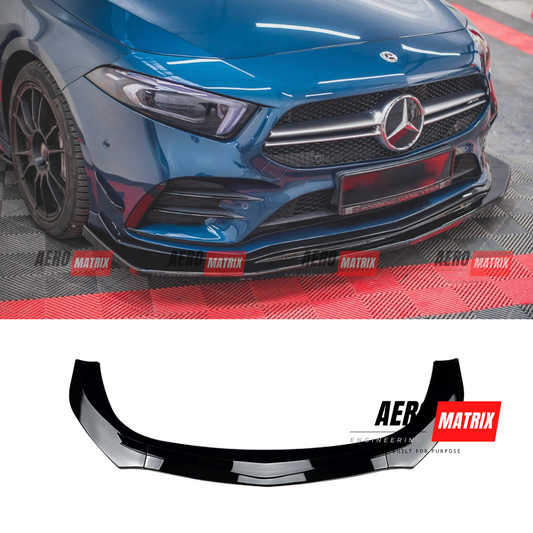 Mercedes-Benz W177 A-Class  Front Lip (Gloss Black)