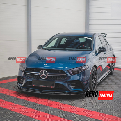 Mercedes-Benz W177 A-Class  Front Lip (Gloss Black)