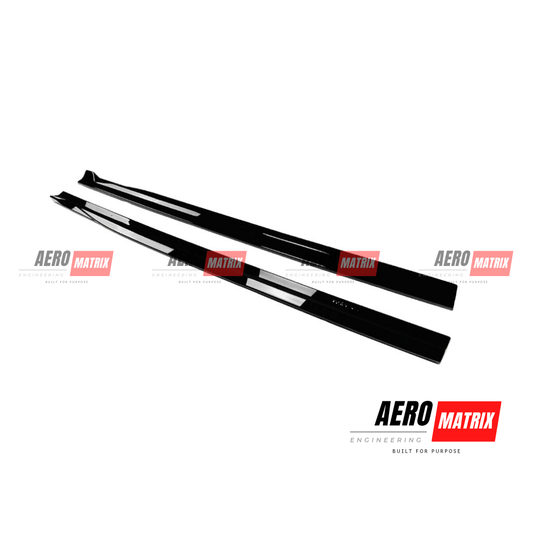 Mercedes A Class V177 Sedan Side Skirting (Gloss Black)