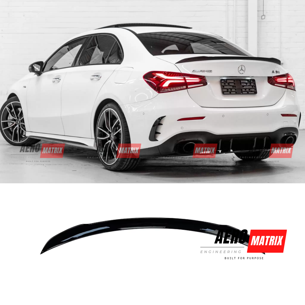 Mercedes-Benz W177 A-Class Sedan Rear Spoiler (Gloss Black)