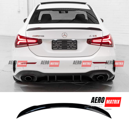 Mercedes-Benz W177 A-Class Sedan Rear Spoiler (Gloss Black)