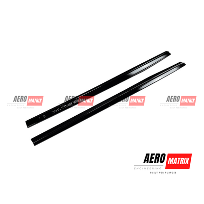 Mercedes-Benz A Class W176 Hatchback 2013–2018 Side Skirting (Gloss Black)