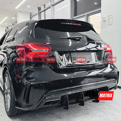 Mercedes-Benz A45 AMG 2013–2018 Rear Diffuser (Gloss Black)
