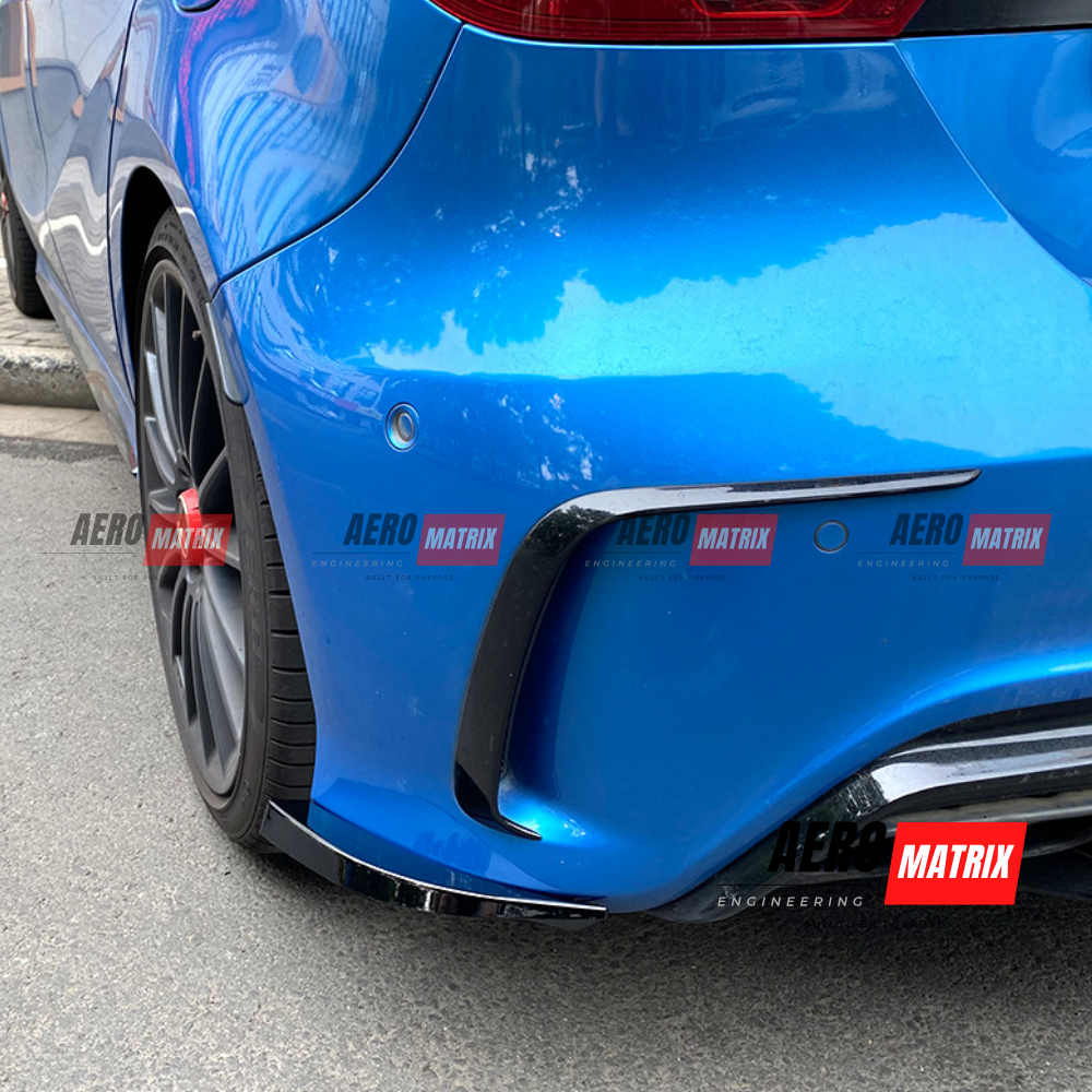 Mercedes-Benz A Class W176 2013–2018 Rear Splatter (Gloss Black)