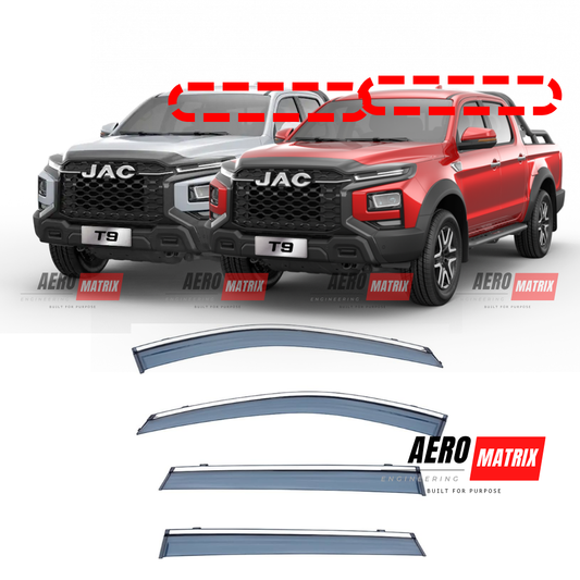 Jac T9 2024+ Window Visor – Tinted Polycarbonate