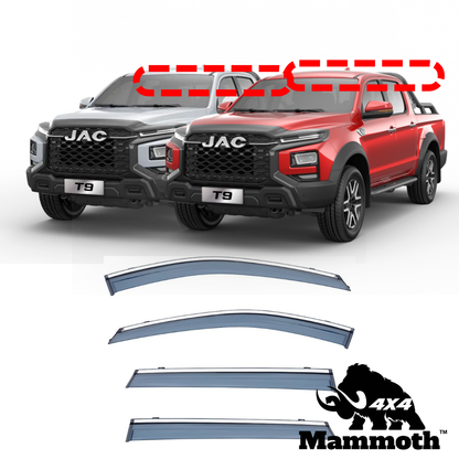 JAC T9 2024+ Mammoth 4x4 Weather Shields