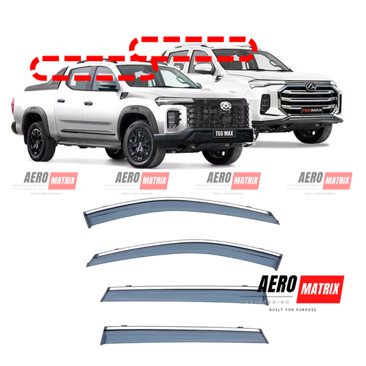 LDV T60 2017+ Window Visor – Tinted Polycarbonate