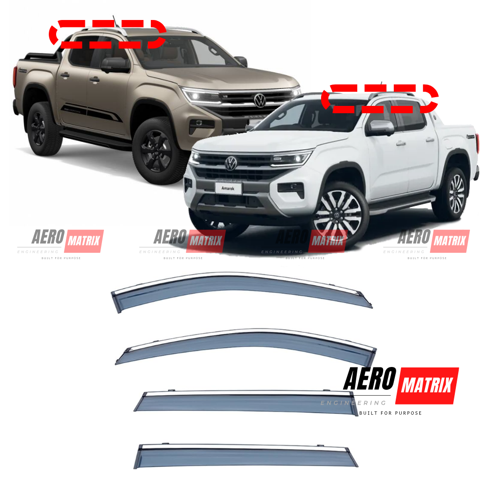 Volkswagen Amarok 2023+ Window Visor – Tinted Polycarbonate