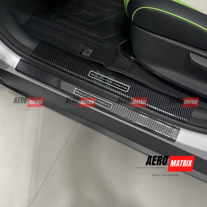 BYD Dolphin 2022+ - Rear Plate and Guard Trim (Carbon Fibre Gloss) Rear Plate and Guard Trim – Carbon Fibre Gloss