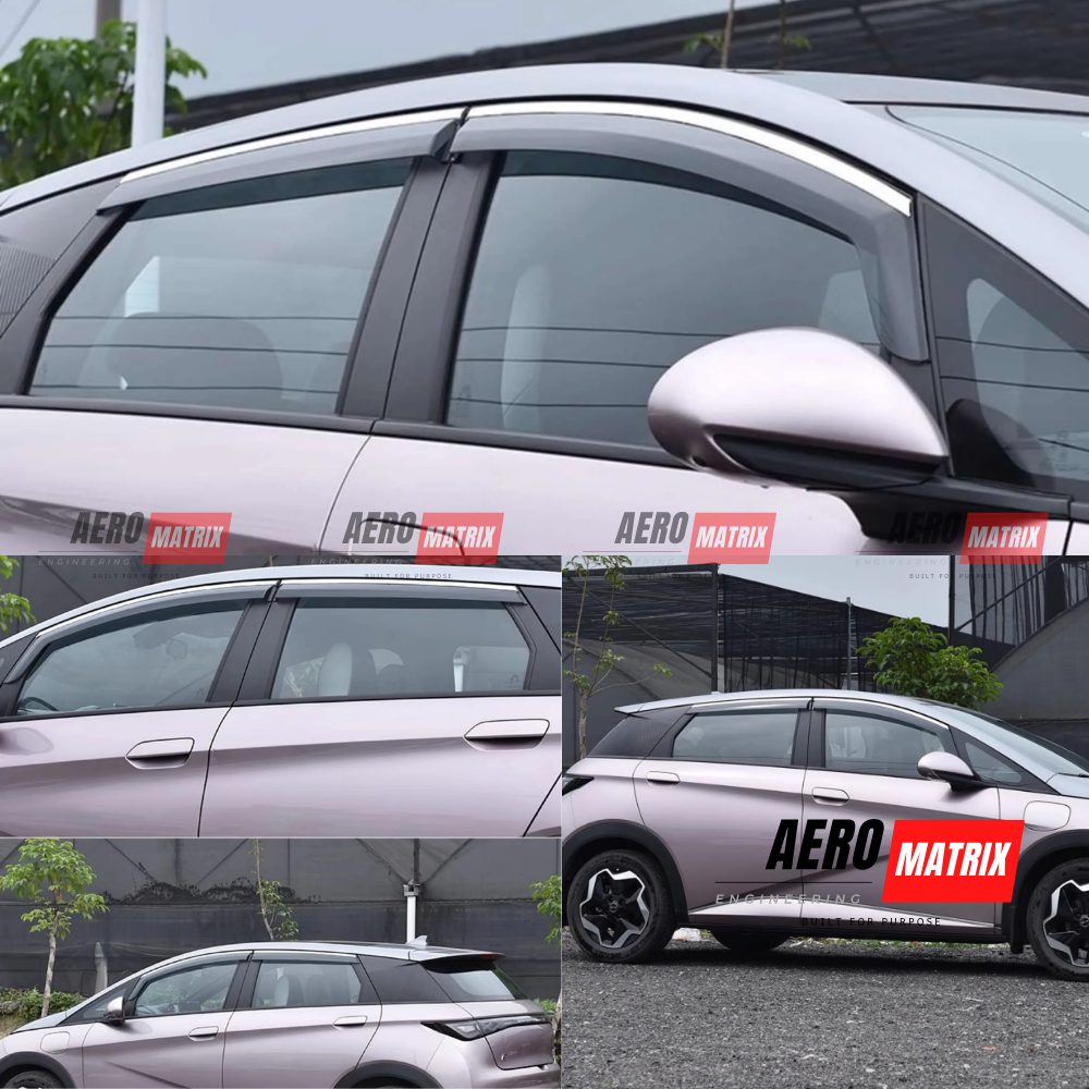 BYD Dolphin 2022+ - Window Visor (Polycarbonate (Smoke Tinted)