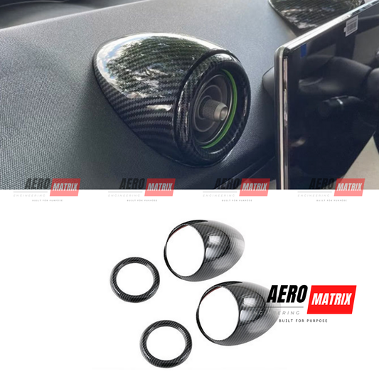 BYD Dolphin 2022+ - Air Vent Surround Trim (Carbon Fibre Gloss) Air Vent Surround Trim – Carbon Fibre Gloss