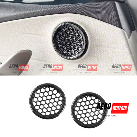 BYD Dolphin 2022+ - Speaker Trim (Carbon Fibre Gloss) Speaker Trim – Carbon Fibre Gloss