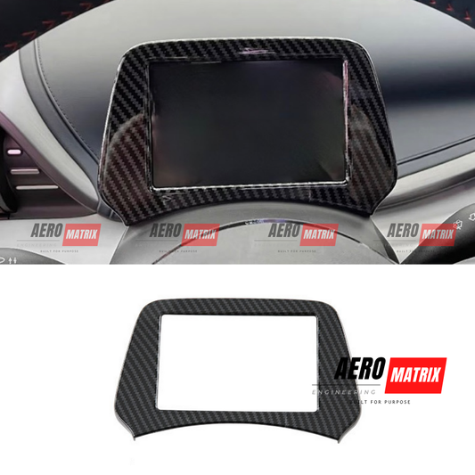 BYD Dolphin 2022+ - Instrument Cluster Display Frame Trim (Carbon Fibre Gloss) Instrument Cluster Display Frame Trim – Carbon Fibre Gloss
