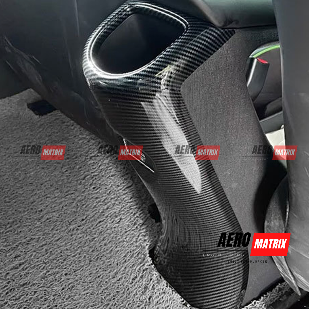 BYD Dolphin 2022+ - Centre Console Rear Trim (Carbon Fibre Gloss)