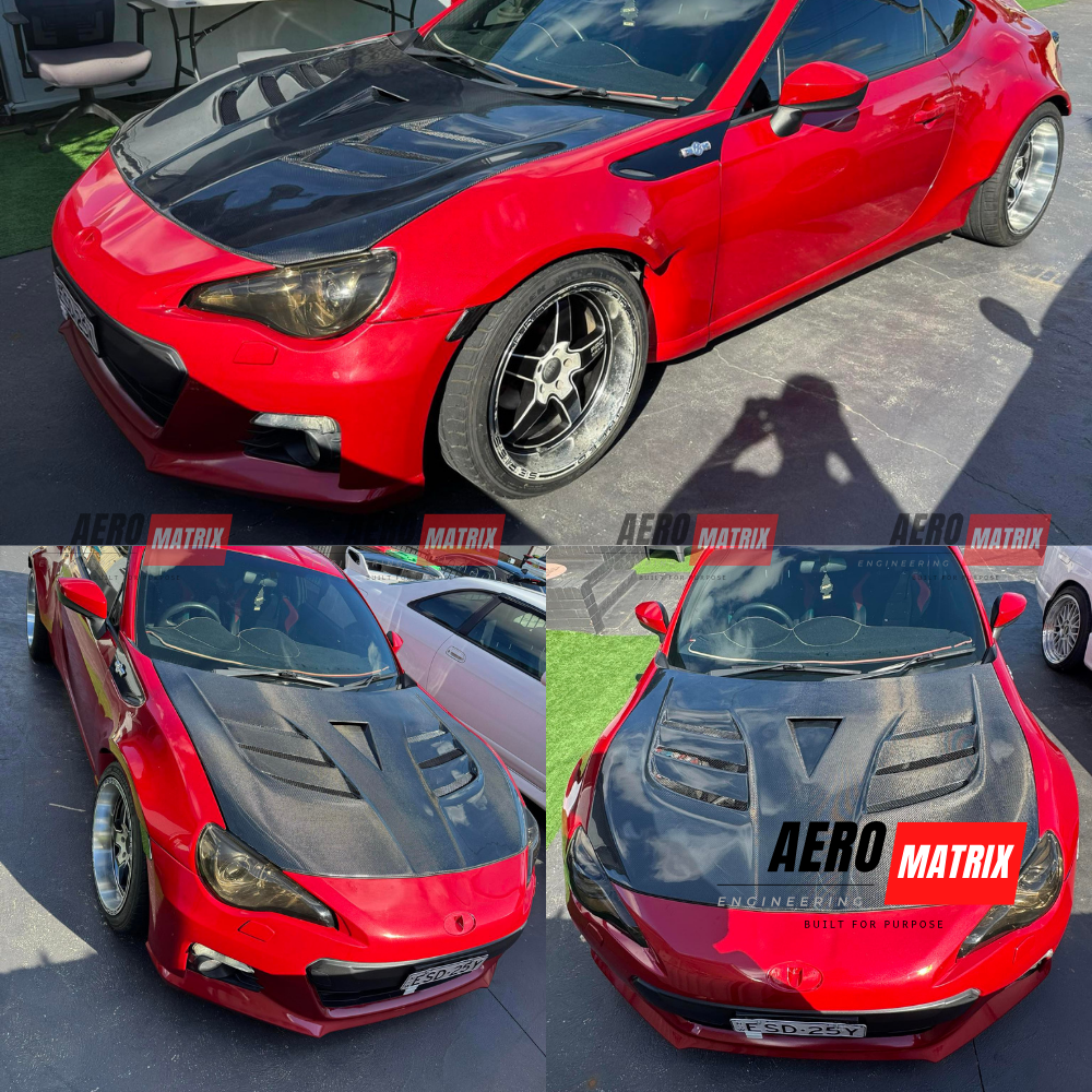 Toyota GT86 & Subaru BRZ 2012–2020 Varis Style Bonnet (Carbon Fibre)
