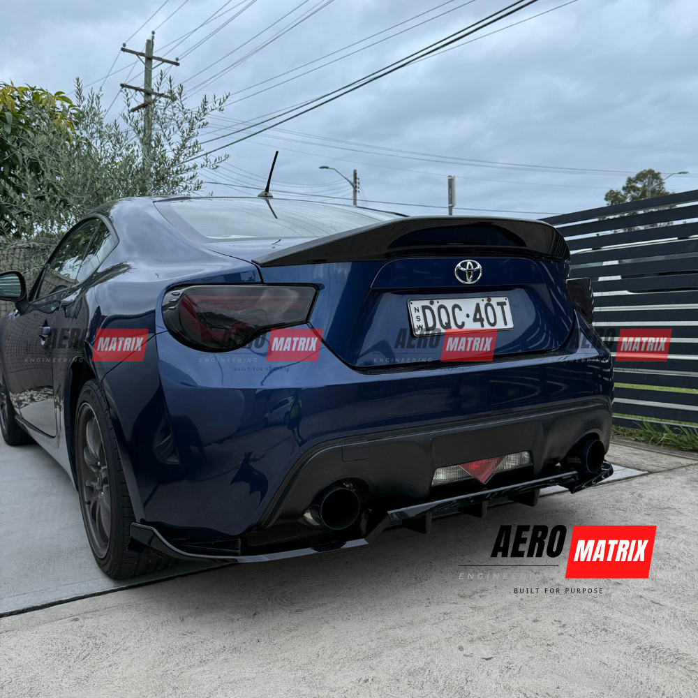 Toyota GT86 & Subaru BRZ 2012–2020 Rear Diffuser (Gloss Black)