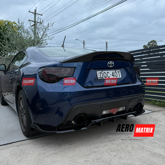 Toyota GT86 & Subaru BRZ 2012–2020 Rear Diffuser (Gloss Black)