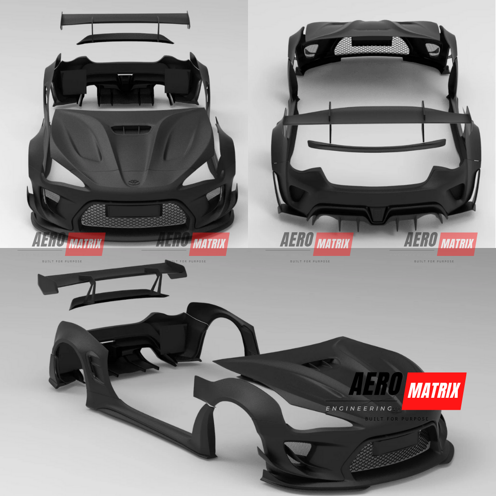 Toyota GT86 & Subaru BRZ 2012–2020 Robot Style Full Body Kit Body Kit (Unpainted Fibre Glass) Body Kit – Unpainted Fibre Glass
