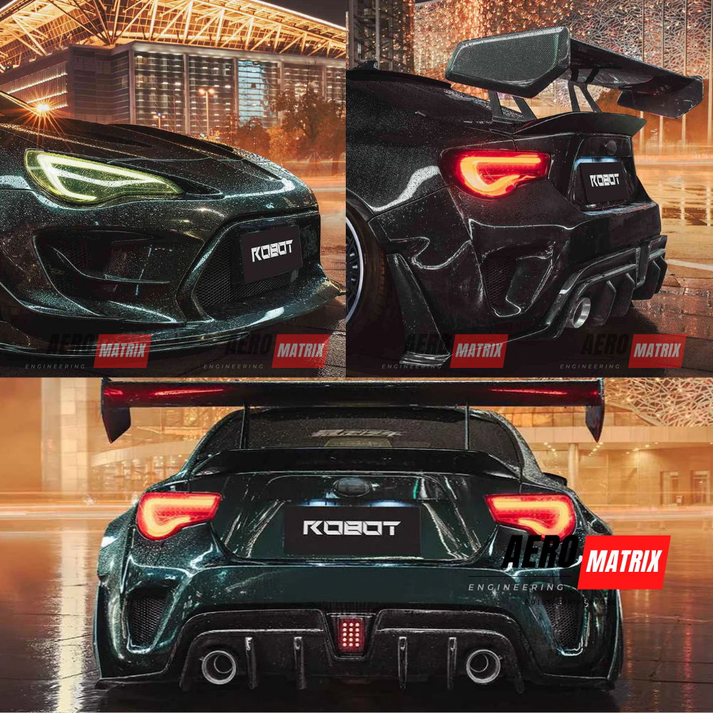 Toyota GT86 & Subaru BRZ 2012–2020 Robot Style Full Body Kit Body Kit (Unpainted Fibre Glass)
