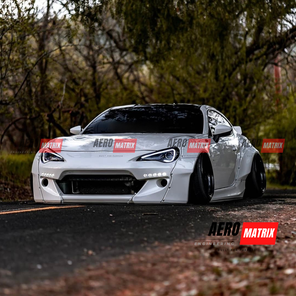 Toyota GT86 & Subaru BRZ 2012–2020 Rocket Bunny V2 Style Wide Body Kit Body Kit (Unpainted Fibre Glass) Body Kit – Unpainted Fibre Glass